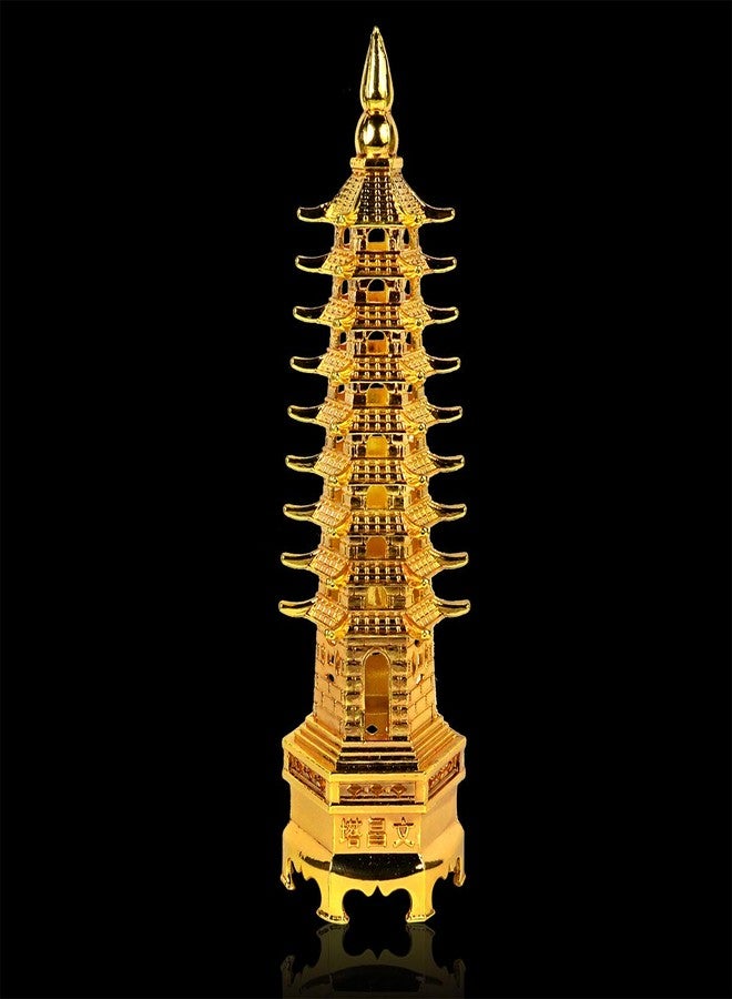 Crystu Feng Shui Pagoda Education Metal Tower for Students Studies | Education Tower for Study Table | Education Tower Vastu Size : 12.5cm - Image 5